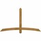 Ekena Millwork Bellingham Rough Sawn Timber Gable Bracket, Western Red Cedar, 72"W x 42"H x 4"D x 4"F, 14/12 Pitch GBW072X42X0404BEL00RWR - alternate 1